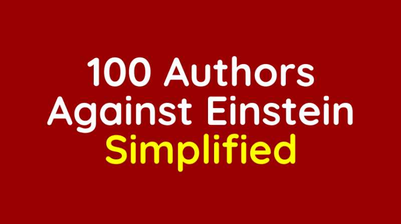 100 Authors Against Einstein