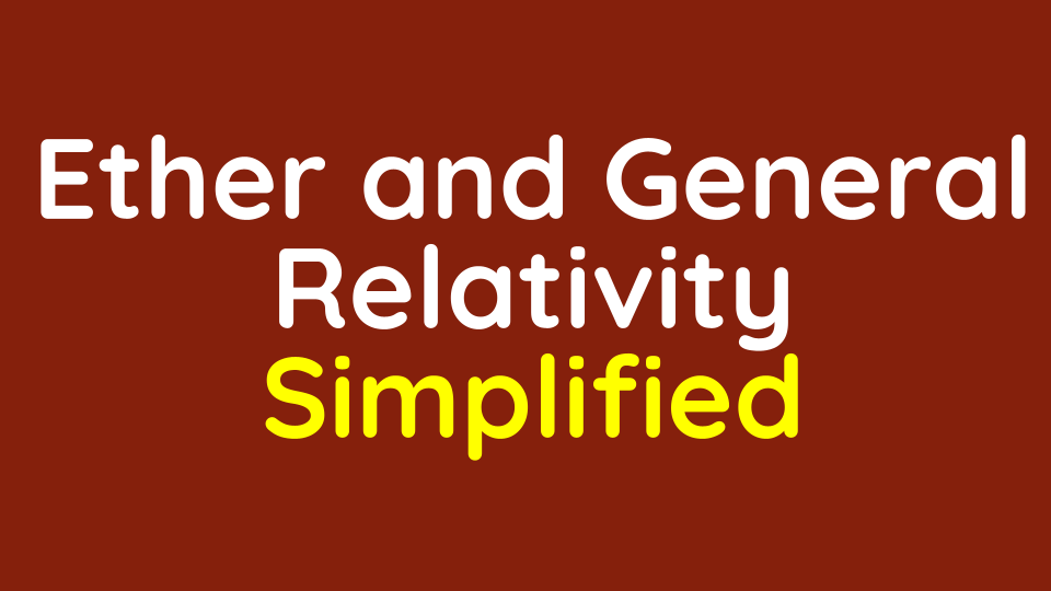 Ether and General Relativity