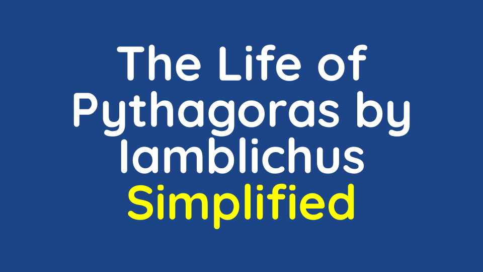 Life of Pythagoras by Iamblichus