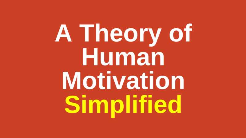 A Theory of Human Motivation